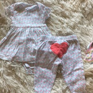 Newborn top/3m pants